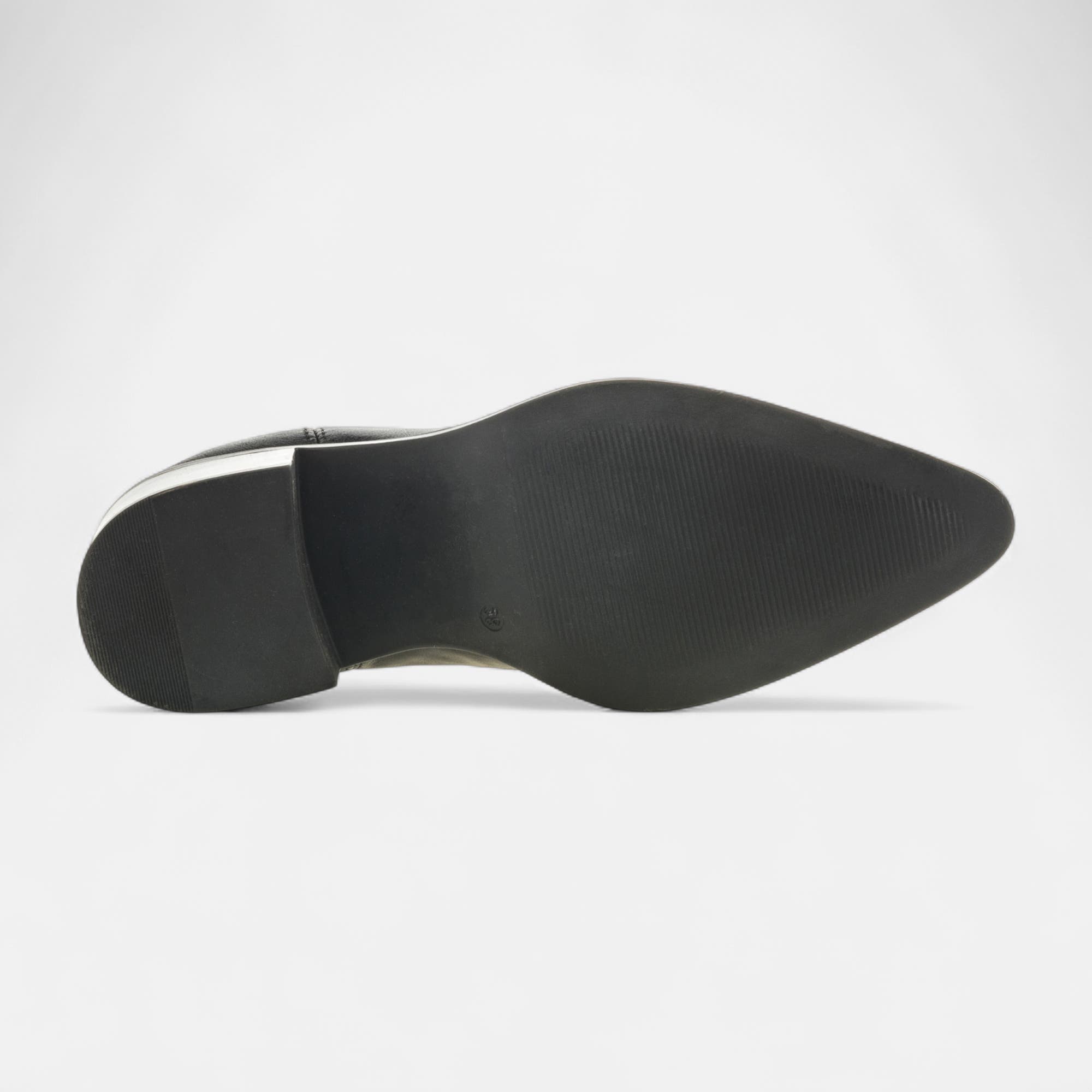 Boots chelsea à talon Femme en cuir noir