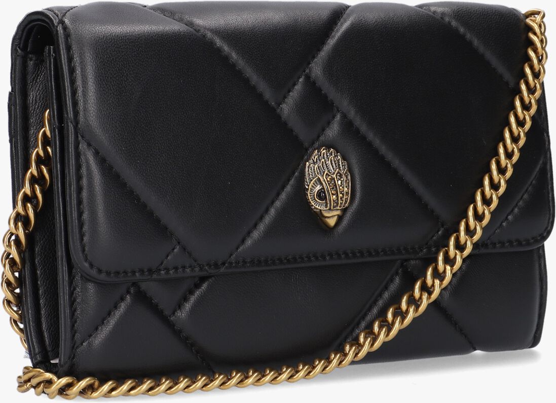 KURT GEIGER LONDON zwarte kurt geiger london portemonnee kensington quilt wallet