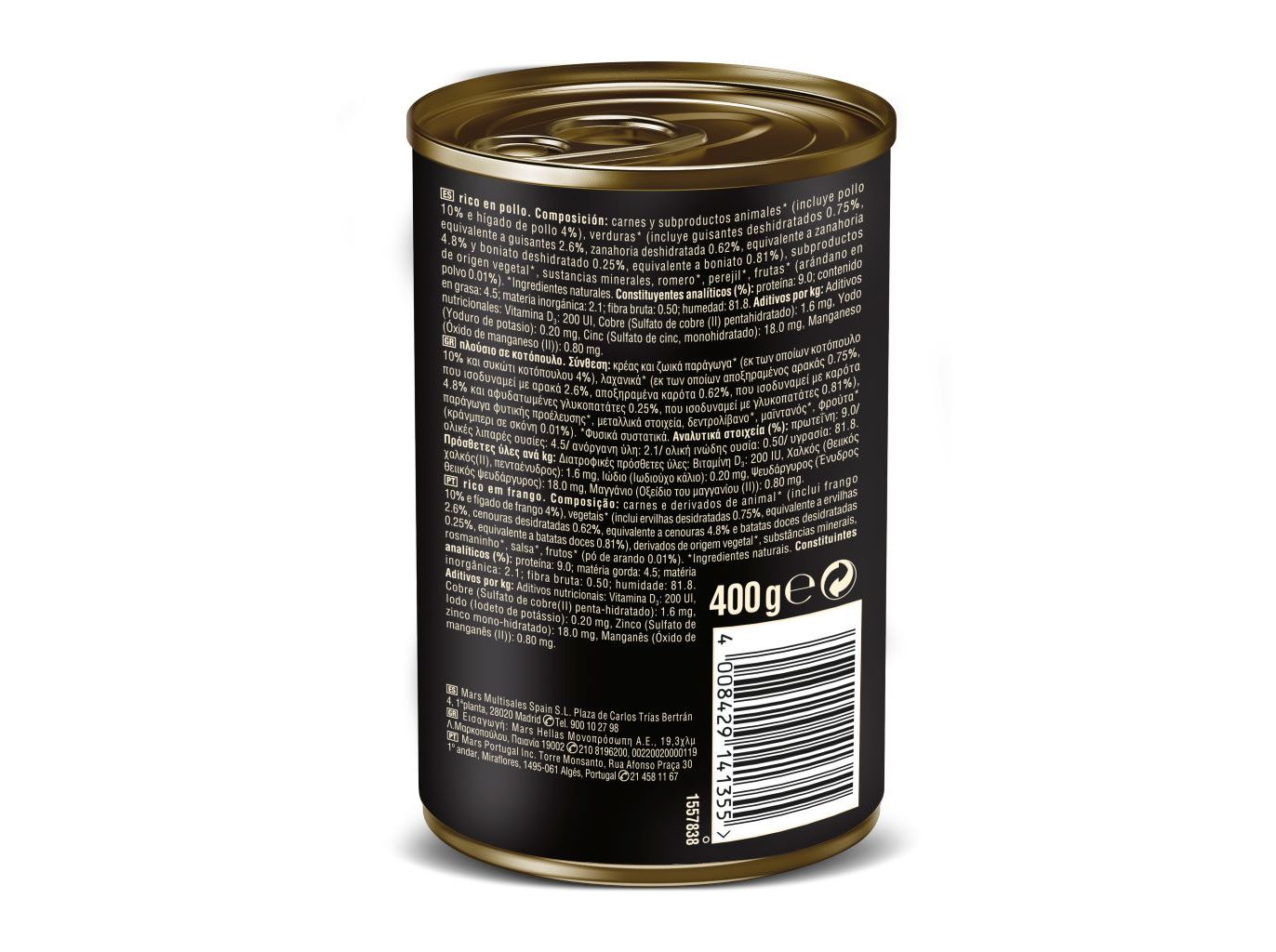 COMIDA HÚMIDA PARA CÃO CESAR FRANGO 400G