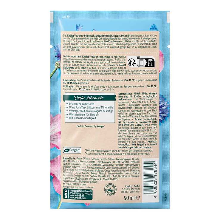 Kneipp Aroma-Pflege Schaumbad So schön dass es dich gibt, 50 ml