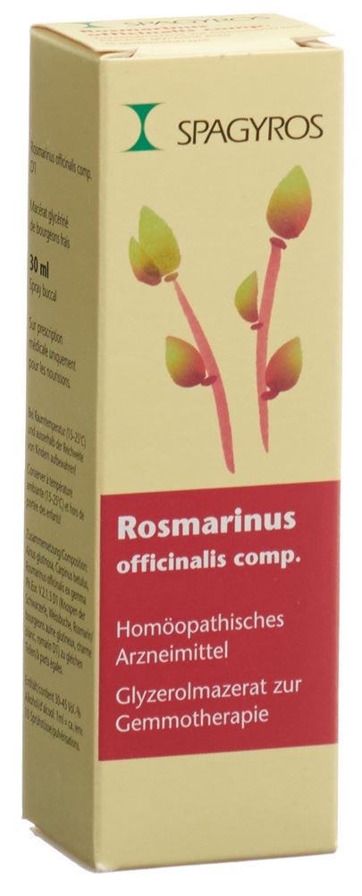 Spagyros Rosmarinus officinalis Glyc Maz 1 D Spr 30 ml