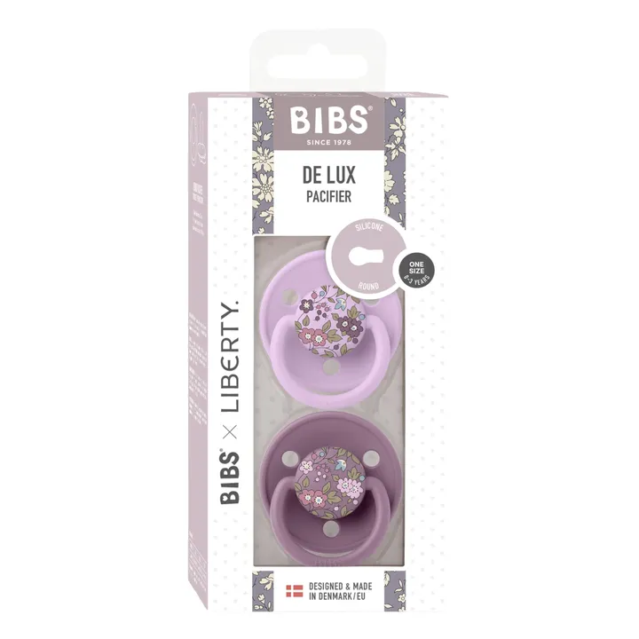 Bibs Tétines en silicone Bibs x Liberty - Set de 2 | Mauve