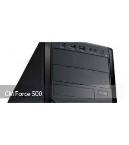 Cooler Master PC-Gehäuse Force 500 Formschöner Midi-Tower im klassichen Stil mit viel Platz