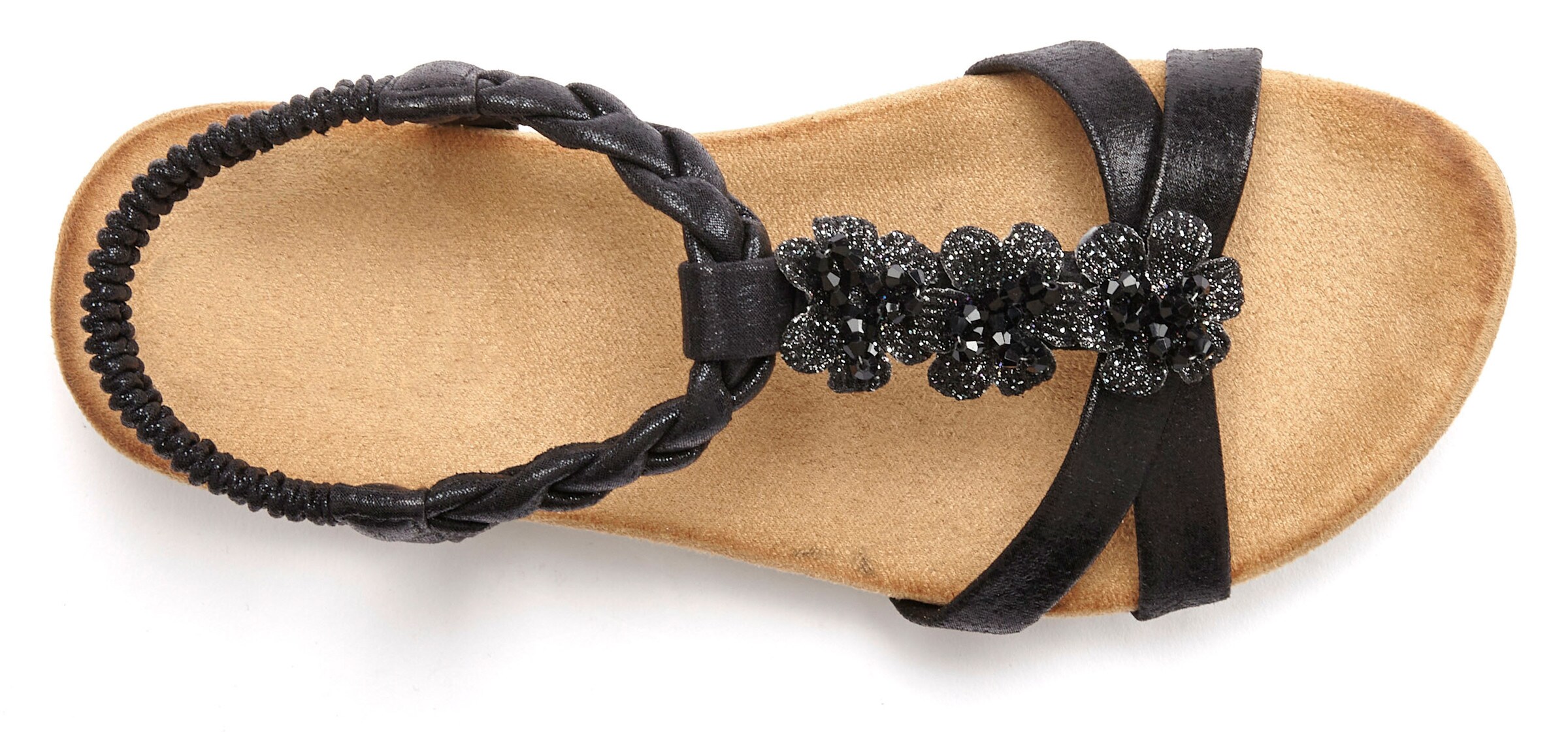 LASCANA Sandale in schwarz