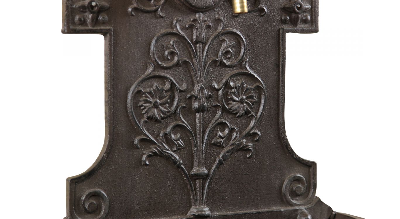 Fontaine de jardin aluminium marron 44x22.5x77.5cm