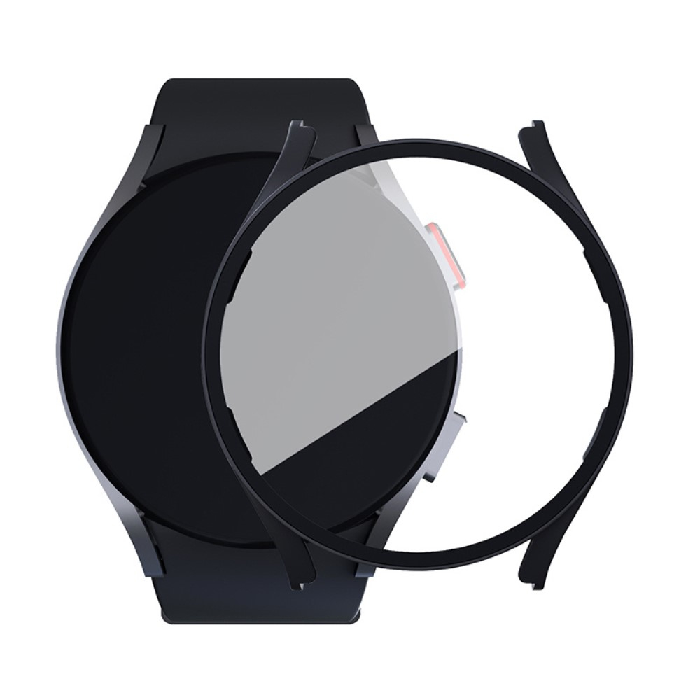 Samsung Galaxy Watch 5 / 4 (40 mm) Hardcase Bumper   Display Schutzglas - Schwarz