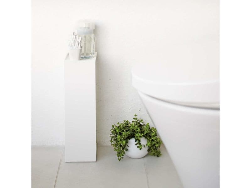 Yamazaki Toilettenpapierhalterung Tower Weiss Toilettenpapierspender