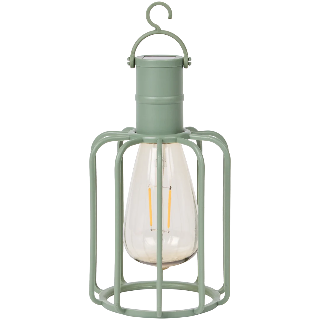 Lampe solaire style industriel