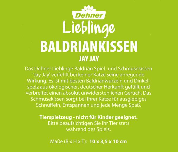 Dehner Lieblinge Baldriankissen Jay Jay