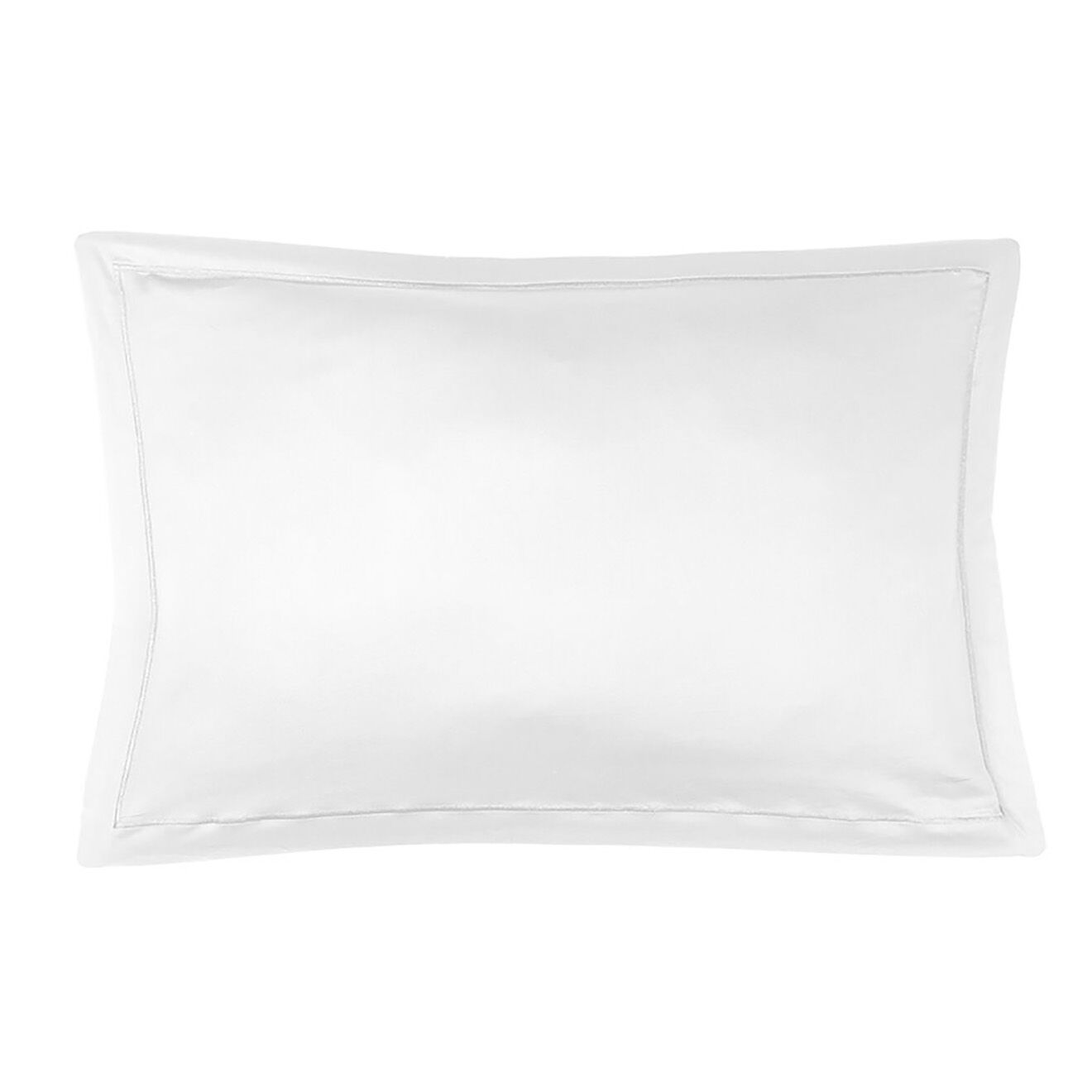 Febronie 2 Taies d'oreiller 100% Satin de Coton Julia blanches