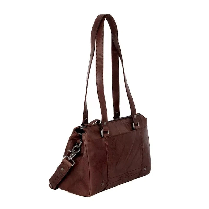 Spikes & Sparrow Bronco Handtas Jeaninne Dark Brown