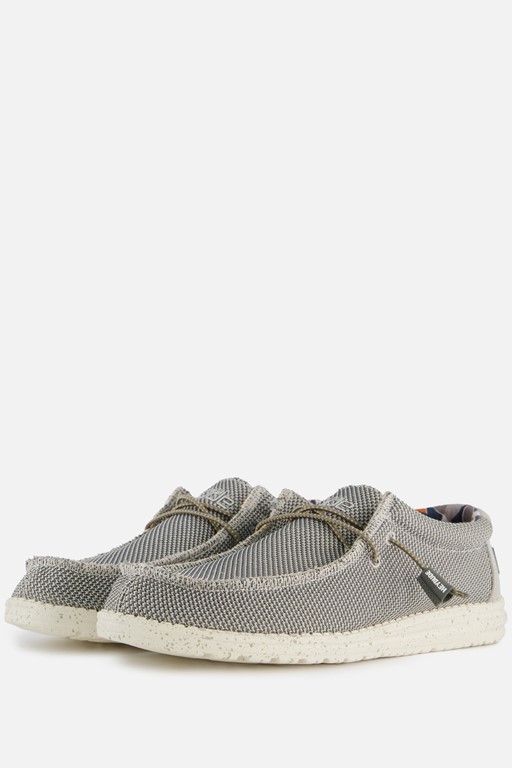 HEYDUDE Wally SOX Instappers grijs Canvas