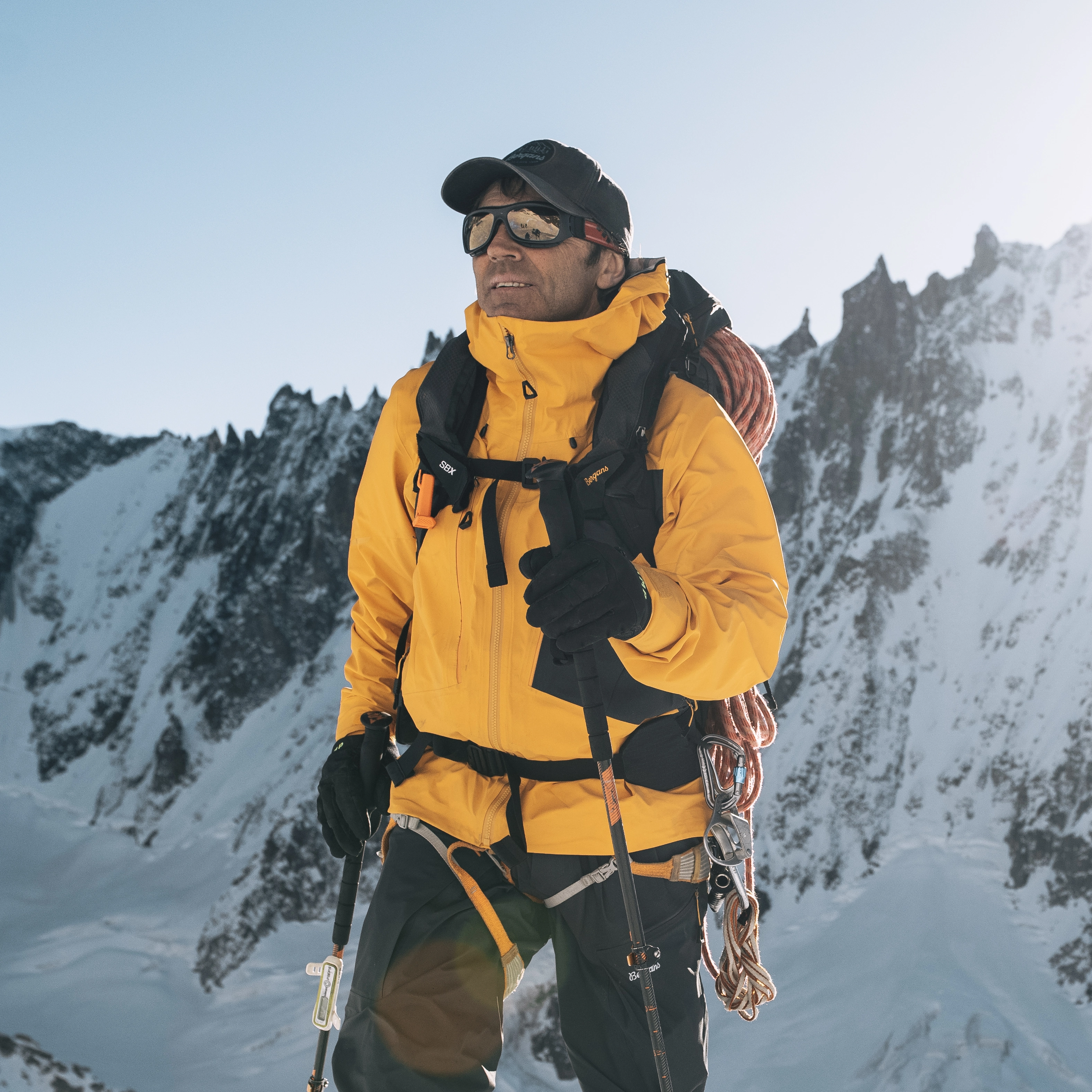 Y MountainLine Breathe 3L Shell Jacket Men Mango Yellow