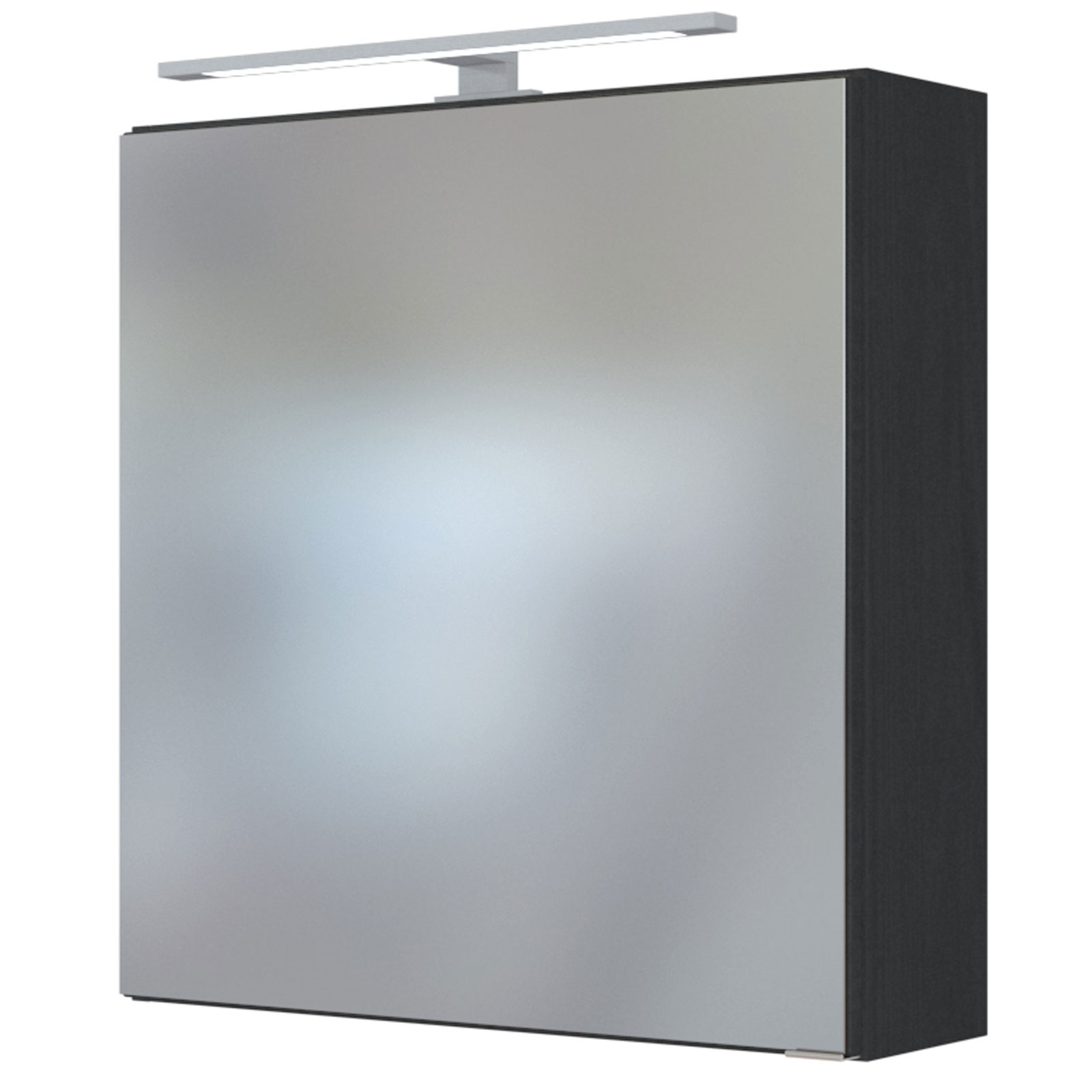 3-teiliges Badmöbel-SetDAVOS - grau - 90 cm breit - Becken links