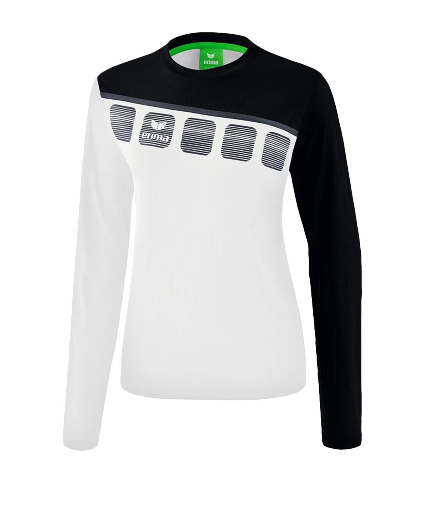 Erima 5-C Longsleeve Damen Weiss Schwarz