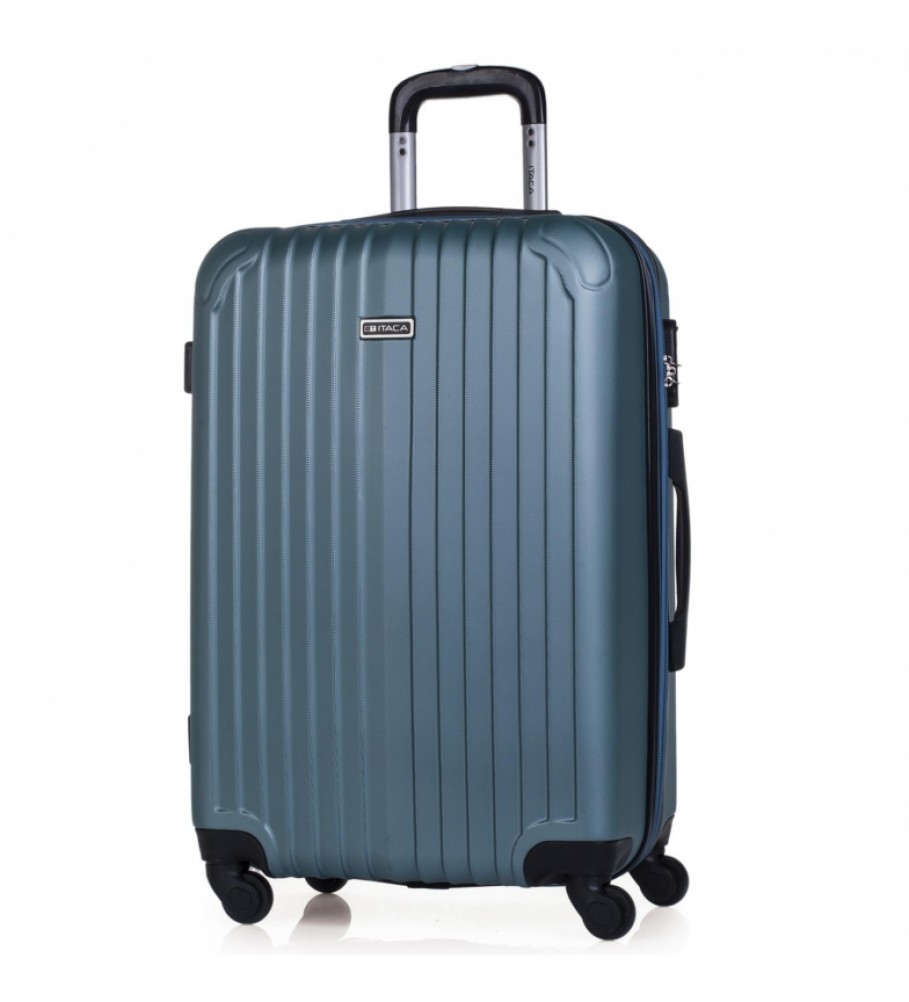 Mala rígida média com 4 rodas ITACA T71560 Aquamarine - 66x41x27cm -