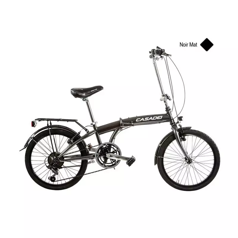 Vélo CASADEI pliant 20 acier 6v h30 Noir