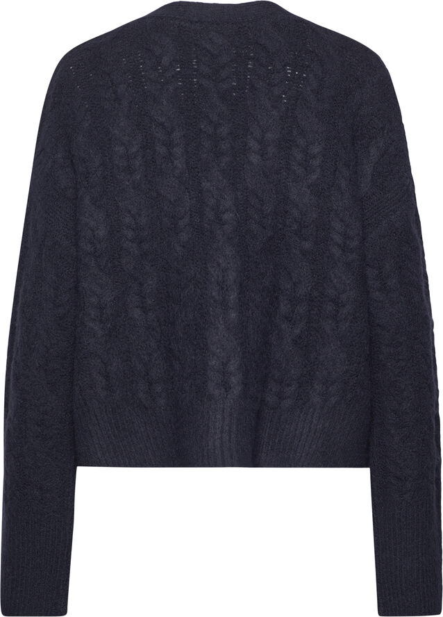 Rosemunde Cable Knit Cardigan Blå