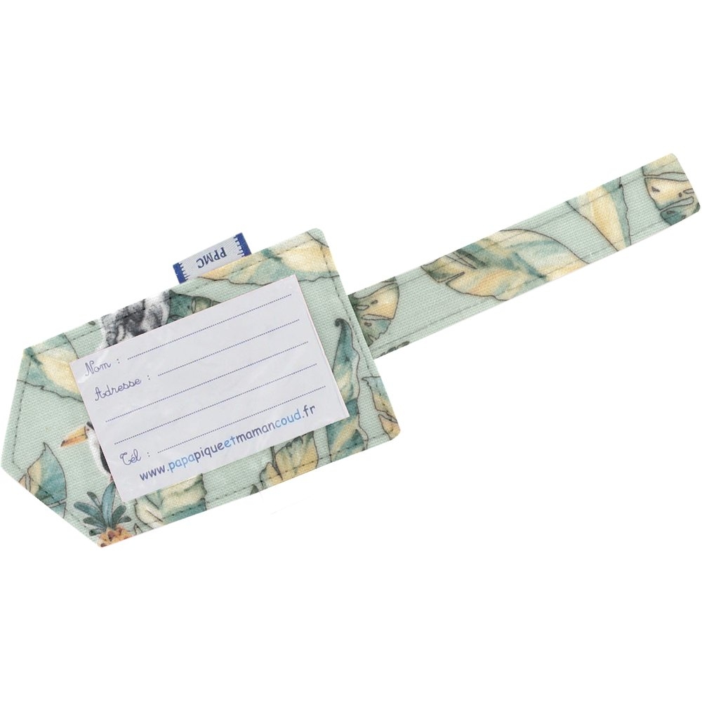 Etiquette Bagage Paradizoo Mint