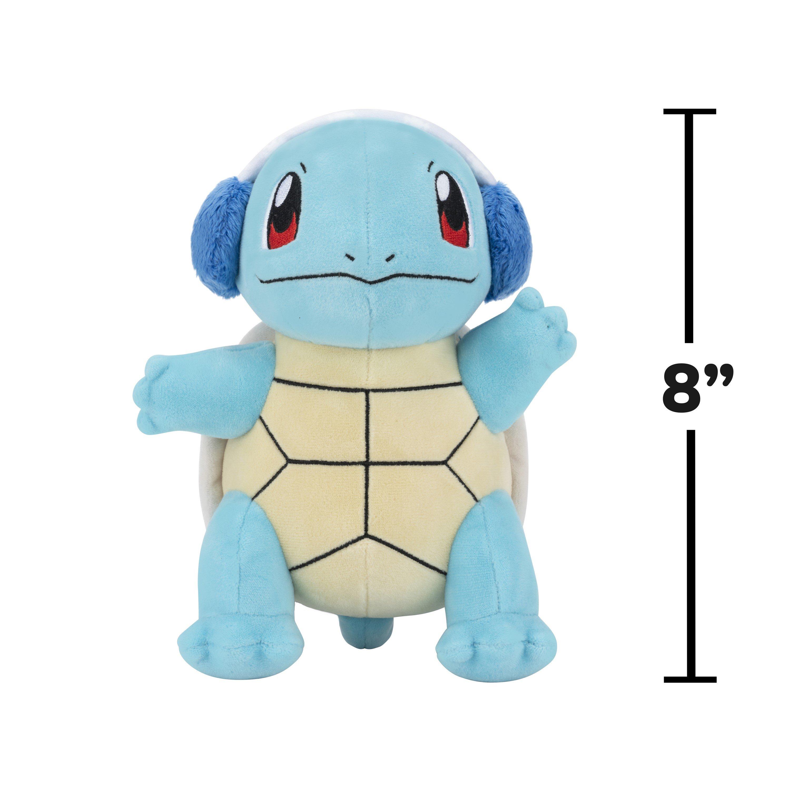 Pokemon GAME Pokemon Squirtle Seasonal 8 Inch Plush with Ear Muffs