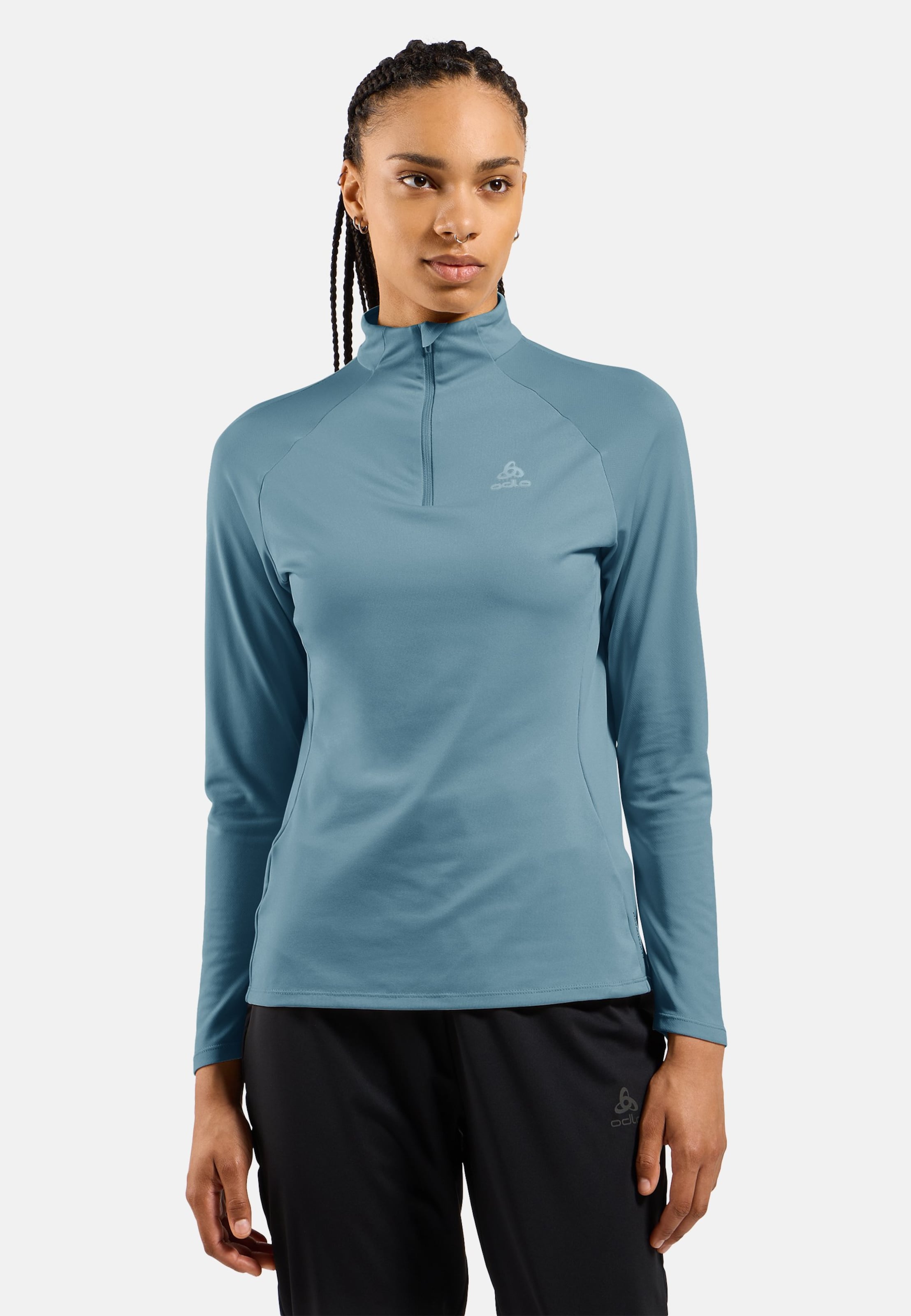 Essentials Ceramiwarm Mid Layer mit Halbreissverschluss in provincial blue