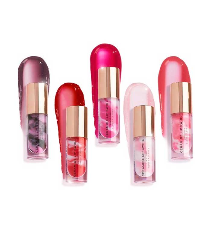 Revolution - Brilho labial Ceramide Lip Swirl - Berry pink
