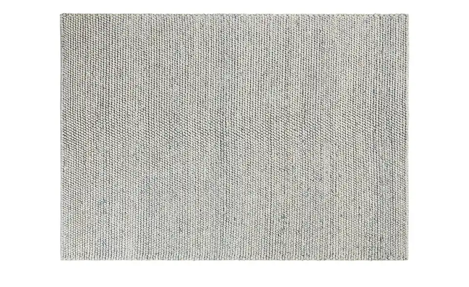 Handwebteppich 170x240 cm silberfarben