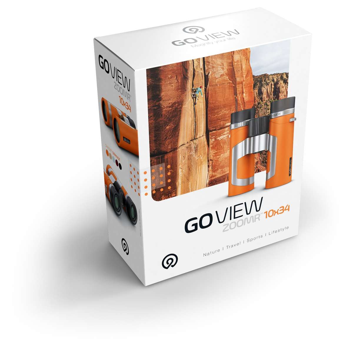 Fernglas ZOOMR 10x34 Sunset Orange