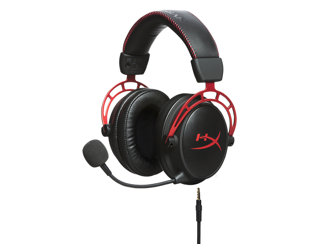 AUSCULTADORES GAMING HYPERX CLOUD ALPHA VERMELHO