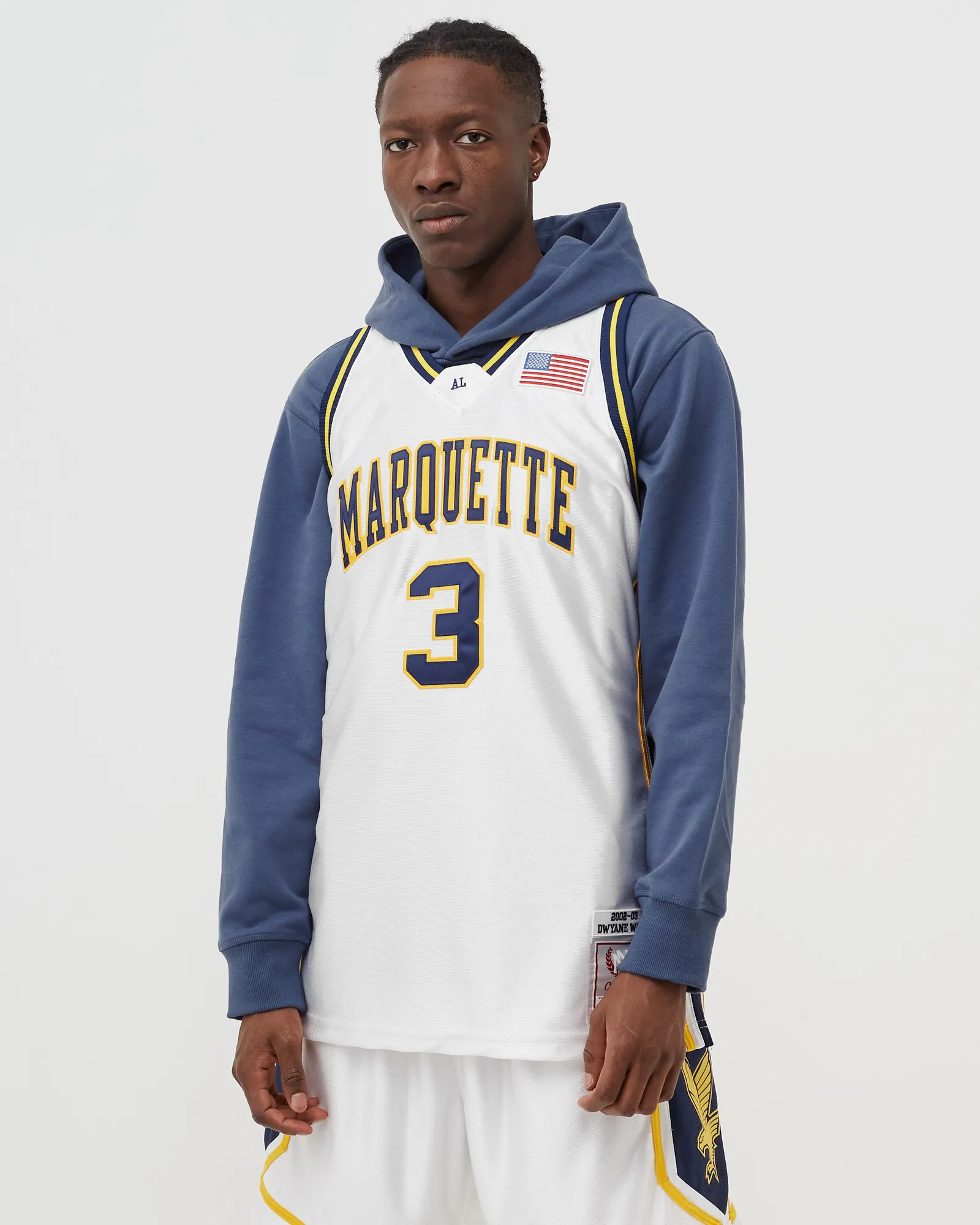 Mitchell & Ness NCAA AUTHENTIC JERSEY UNIVERSITY MARQUETTE 2002-03 DWYANE WADE #3