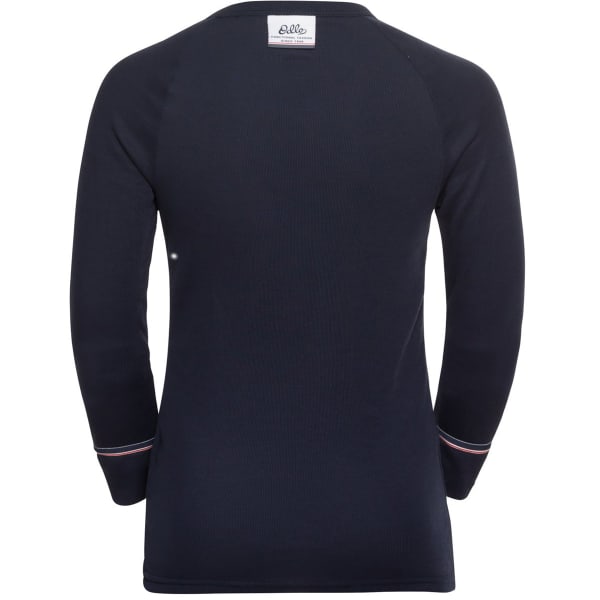 T-shirt thermique ODLO BL TOP CREW NECK L/S ACTIVE WARM ORIGINALS ECO KIDS DARK SAPPHIRE