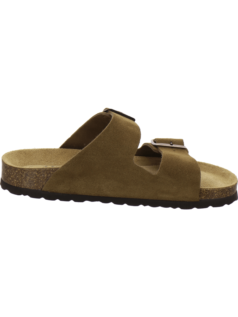 Pantoletten Damen Zweischnaller cafe Velour