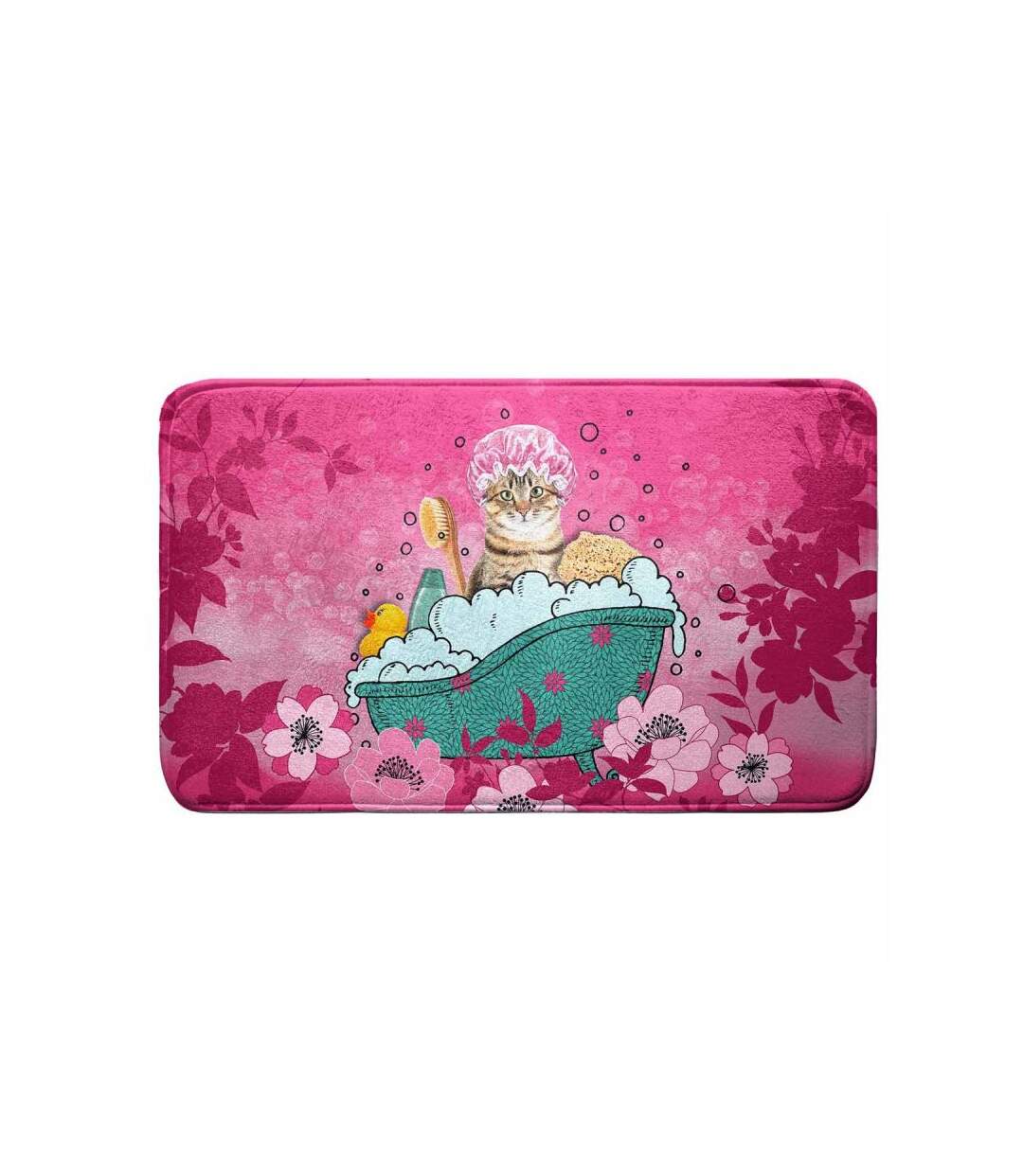 Tapis de Salle de Bain Chatibulle 45x75cm Rose