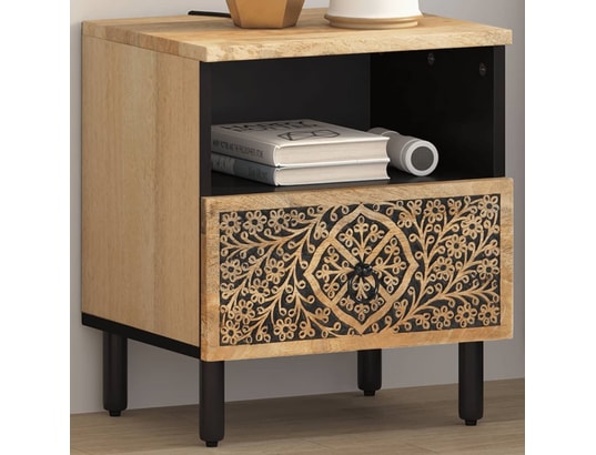 VIDAXL - Table de chevet 40x33x46 cm bois de manguier solide