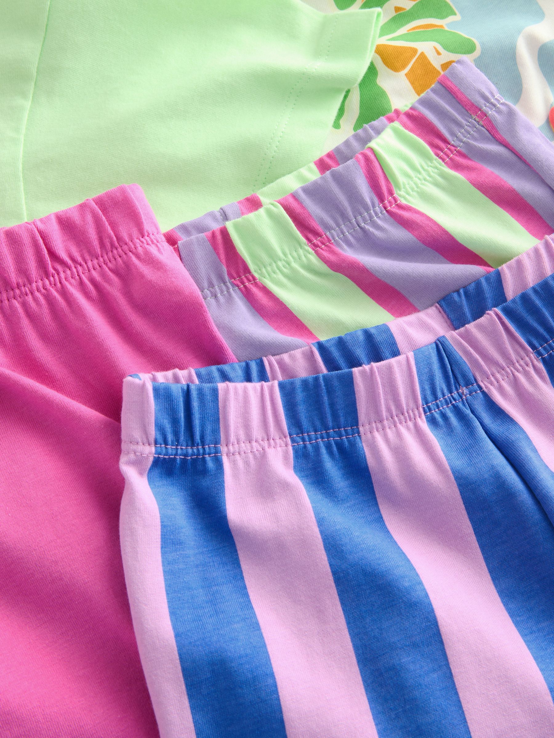 Blauw/Groen - Set van 3 pyjama's (3-16 jr)