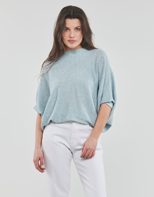JDY - JDYNEW BEHAVE BATSLEEVE PULLOV. - Bleu Clair