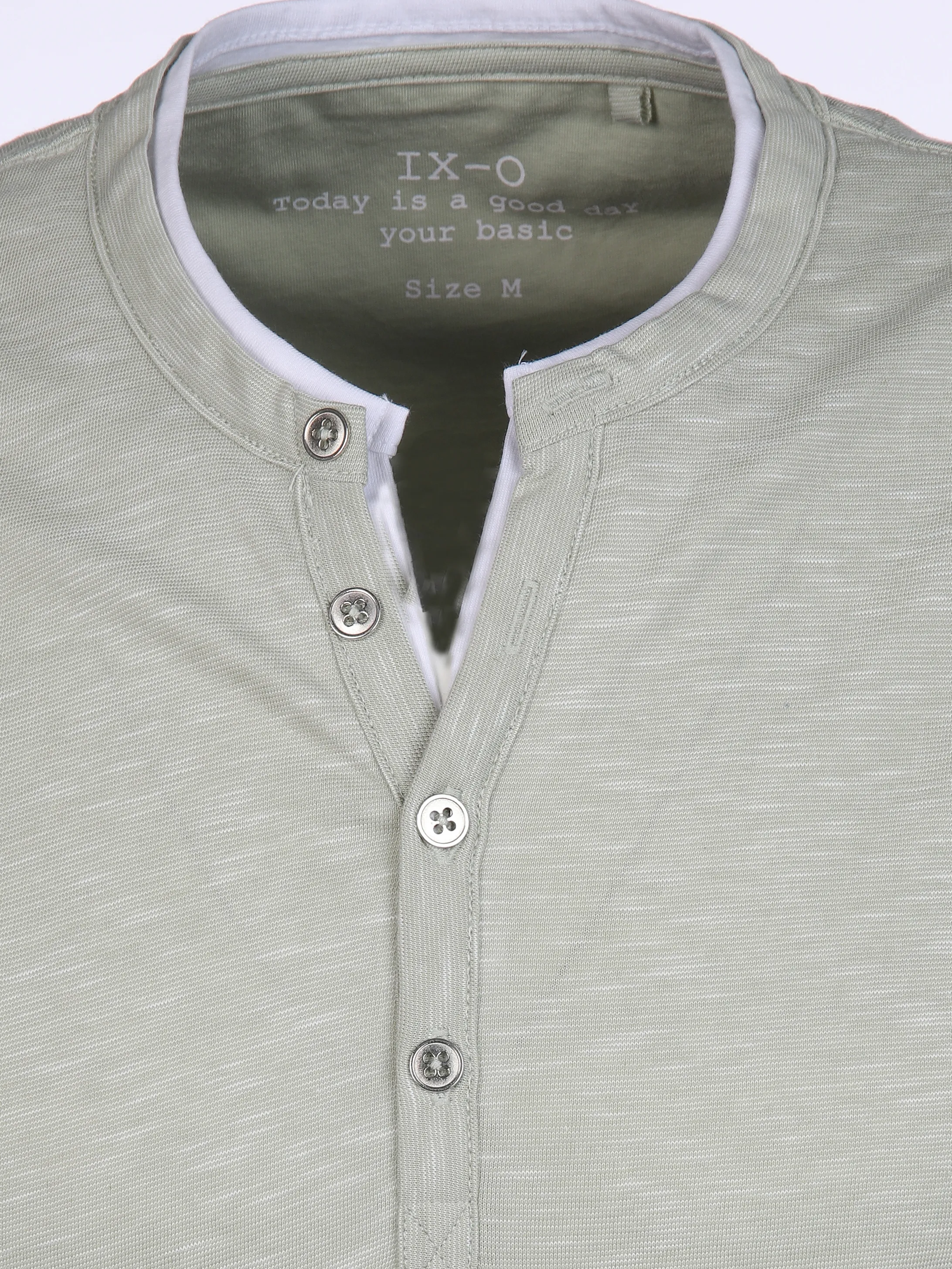 Herren Henleyshirt in 2in1 Optik
