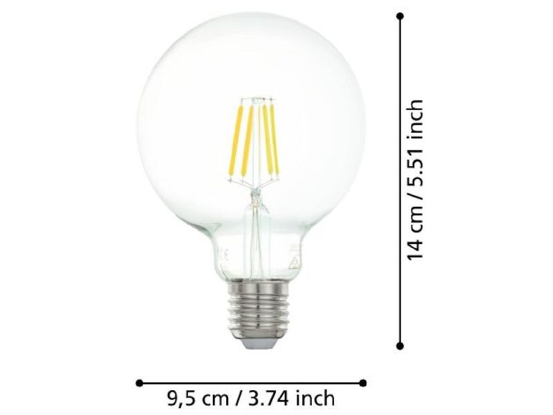 EGLO Leuchten Lampe 4 W E27 Warmweiss Filament LED-Glühbirne