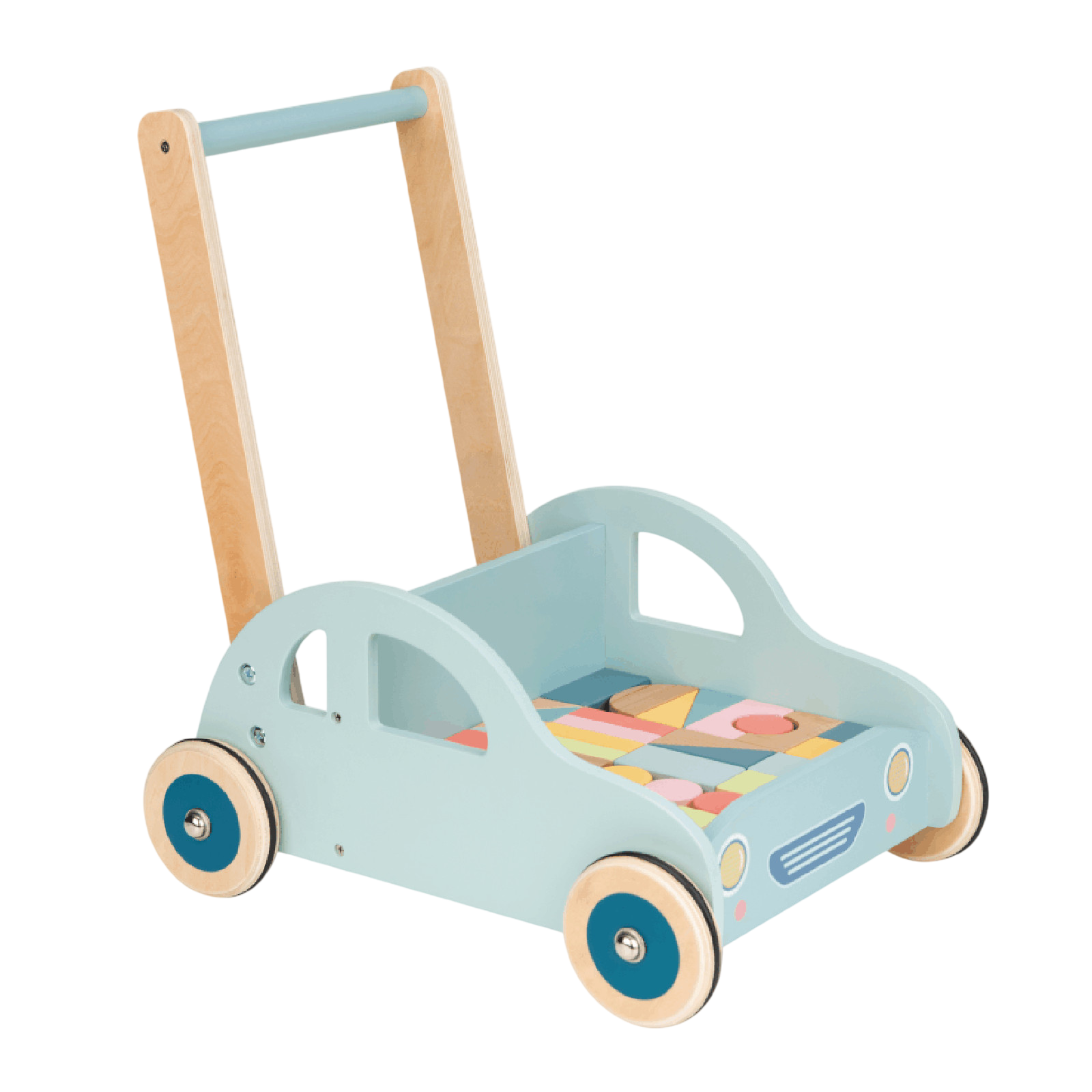 Spielba Baby Walker Auto mit Bauklötze
