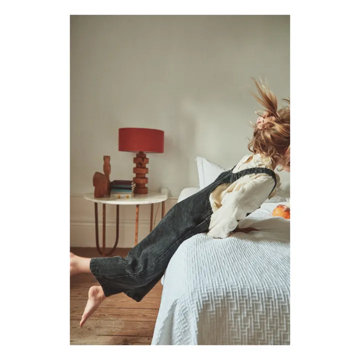 Poudre Organic Salopette Quetsche | Denim noir