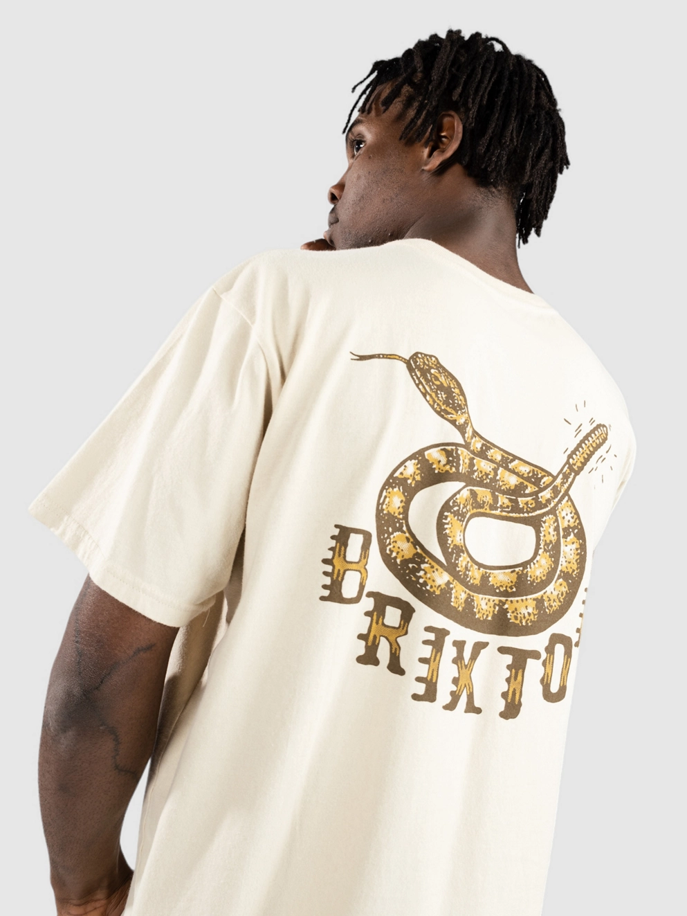 Brixton Homer Stt T-Shirt cream classic wash