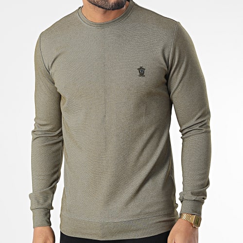 Sweat Crewneck RBL6181 Vert Kaki Chiné