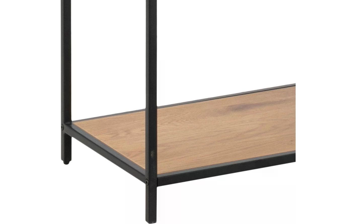 Regal Seaford 114 x 35 x 185 cm, Eiche/Schwarz<br>Bücherregal
