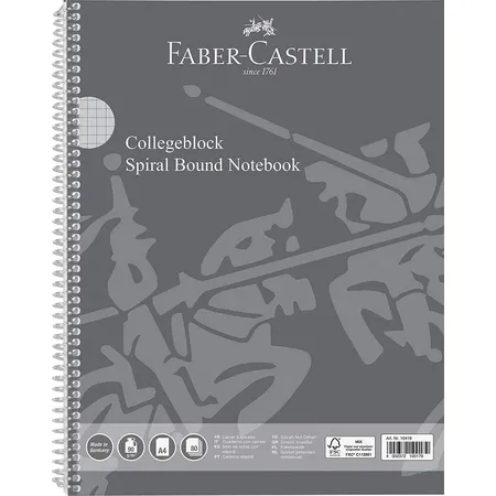 Faber-Castell Collegeblock DIN A4, 80 Blatt / 90g/m², FSC-Mix zertifiziert, feines holzfreies Schreibpapier