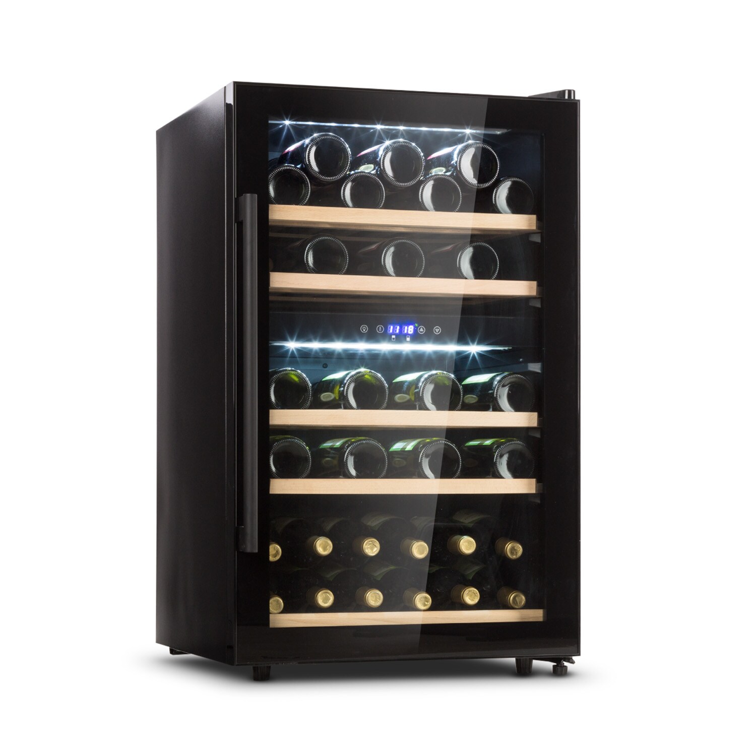 Barossa 40 Duo Weinkühlschrank 2 Zonen 41 Flaschen Glastür Touch LED