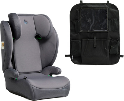 Beemoo Ride i-Size Beltestol inkl. Beemoo Smart Organizer, Mineral grey