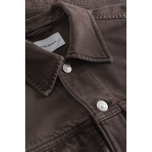 Wood Wood Ivan Denimjakke, Dark Coffee, XS