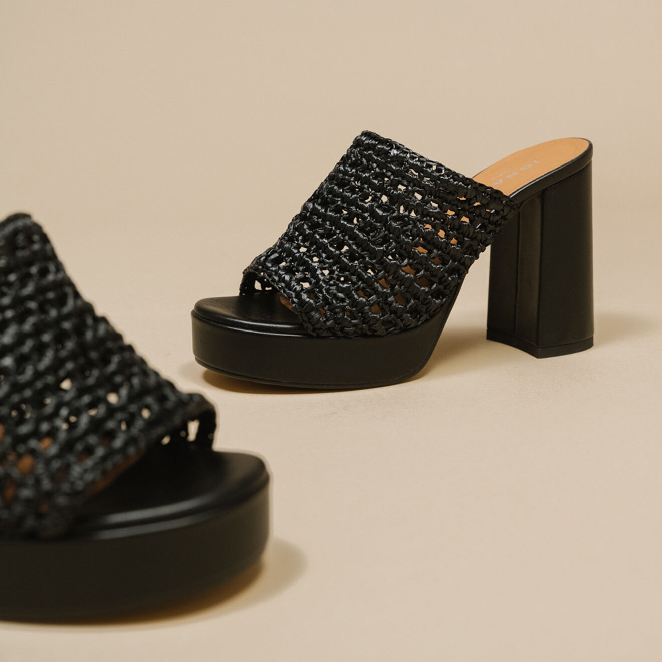 Jonak Sandales Juliette noires - Talon 10 cm