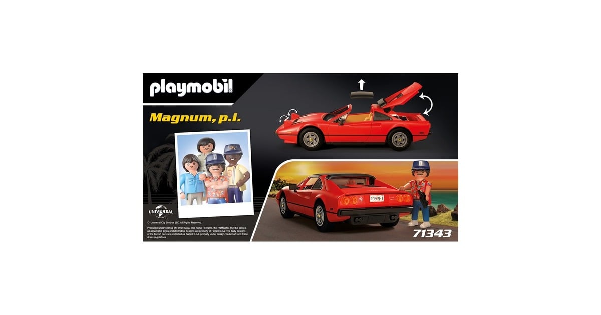 PLAYMOBILFamouse cars - Magnum, p.i. Ferrari 308 GTS Quattrovalvole Constructiespeelgoed  (71343)