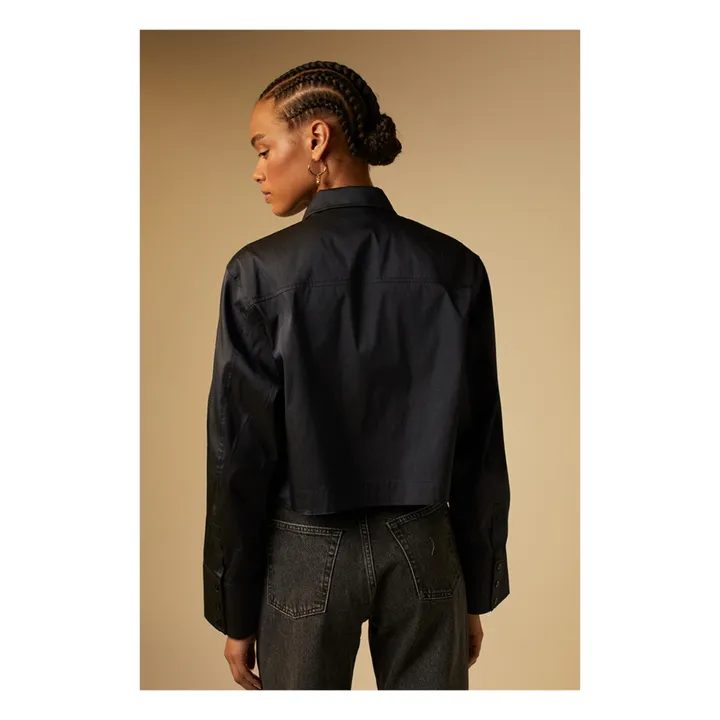 Tressé Chemise Clam | Bleu marine
